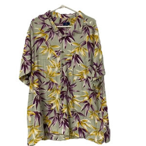 George Shirt Button Down Men's Short Sleeve Size XXL